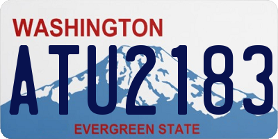 WA license plate ATU2183