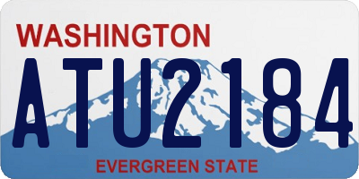 WA license plate ATU2184