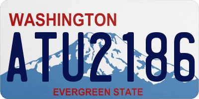 WA license plate ATU2186