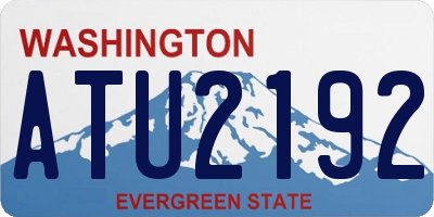 WA license plate ATU2192
