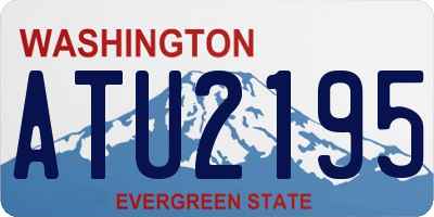 WA license plate ATU2195