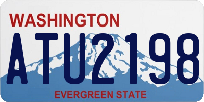 WA license plate ATU2198