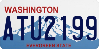 WA license plate ATU2199