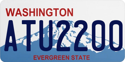 WA license plate ATU2200