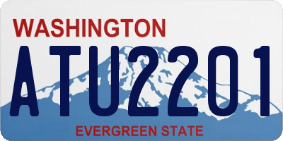 WA license plate ATU2201