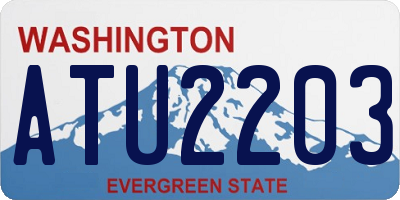 WA license plate ATU2203