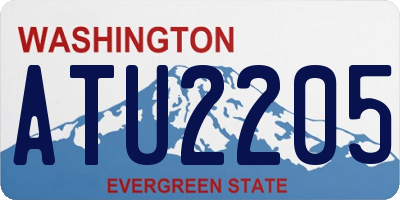 WA license plate ATU2205