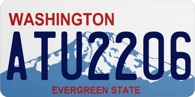 WA license plate ATU2206