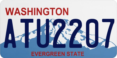 WA license plate ATU2207