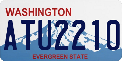 WA license plate ATU2210