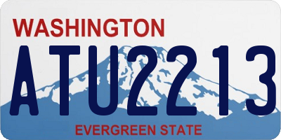 WA license plate ATU2213