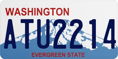 WA license plate ATU2214