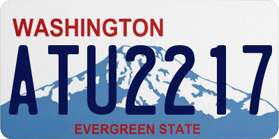 WA license plate ATU2217