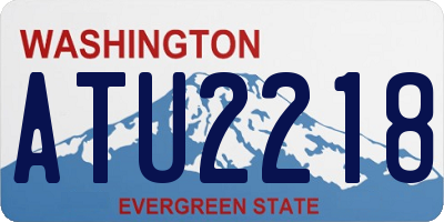 WA license plate ATU2218