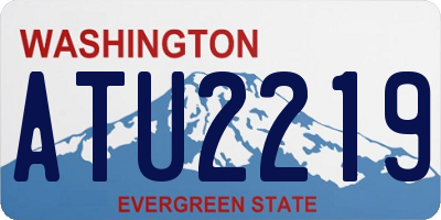 WA license plate ATU2219