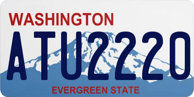 WA license plate ATU2220