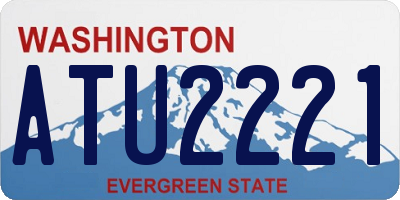 WA license plate ATU2221