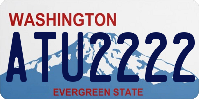 WA license plate ATU2222