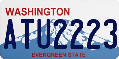 WA license plate ATU2223