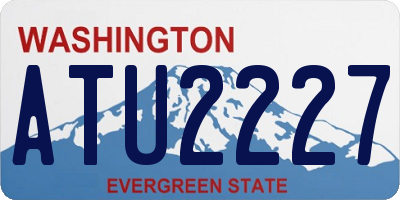 WA license plate ATU2227