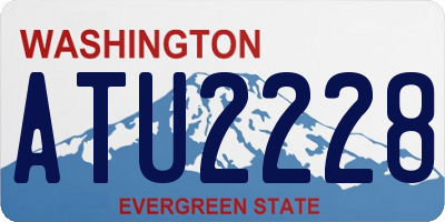 WA license plate ATU2228