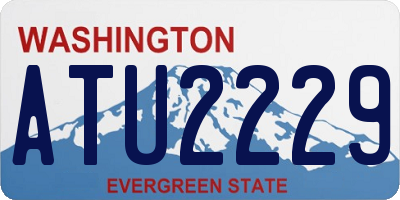 WA license plate ATU2229
