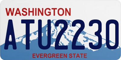 WA license plate ATU2230