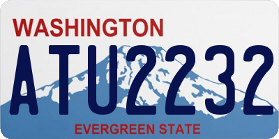 WA license plate ATU2232