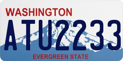 WA license plate ATU2233