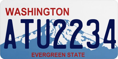 WA license plate ATU2234
