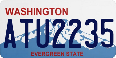 WA license plate ATU2235
