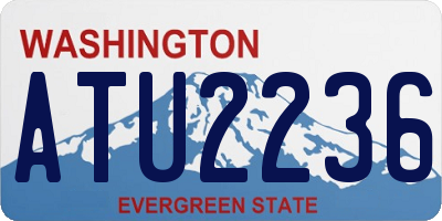 WA license plate ATU2236