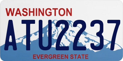 WA license plate ATU2237