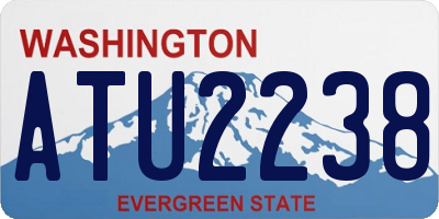 WA license plate ATU2238