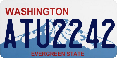 WA license plate ATU2242