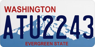 WA license plate ATU2243