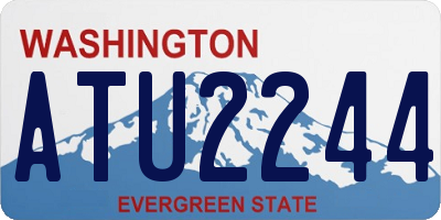 WA license plate ATU2244