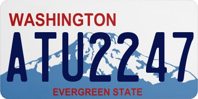 WA license plate ATU2247