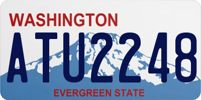 WA license plate ATU2248