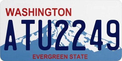 WA license plate ATU2249