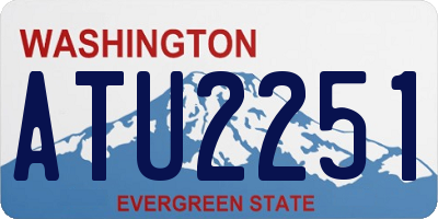 WA license plate ATU2251