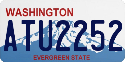 WA license plate ATU2252