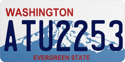 WA license plate ATU2253