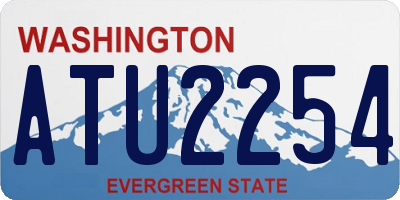 WA license plate ATU2254