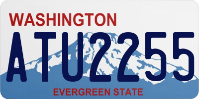 WA license plate ATU2255