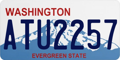 WA license plate ATU2257
