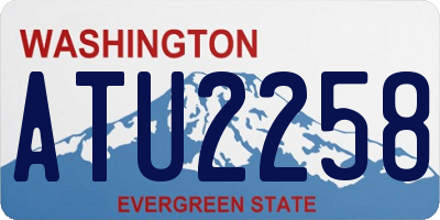 WA license plate ATU2258