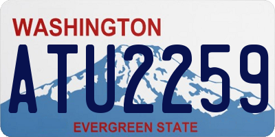 WA license plate ATU2259