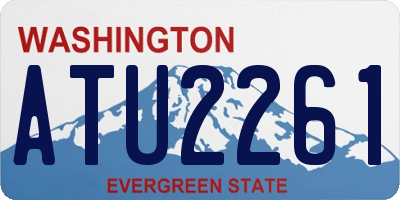 WA license plate ATU2261