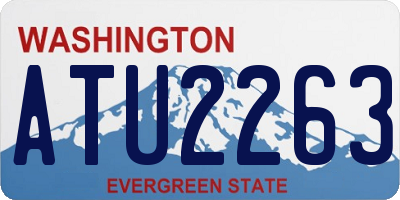 WA license plate ATU2263
